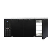 BBC79S-PT Three Section Refrigerated Pass-Thru Back Bar Cooler by Continental Refrigerator – Commercial Grade