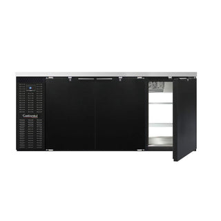 BBC79S-PT Three Section Refrigerated Pass-Thru Back Bar Cooler by Continental Refrigerator – Commercial Grade