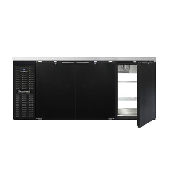 BBC79S-PT Three Section Refrigerated Pass-Thru Back Bar Cooler by Continental Refrigerator – Commercial Grade
