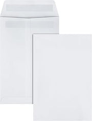 Quality Park 6 x 9 Catalog Mailing Envelopes, Redi-Seal Self Seal Envelope Closure, 28 lb White Wove Paper, 100 per Box (QUA43117)