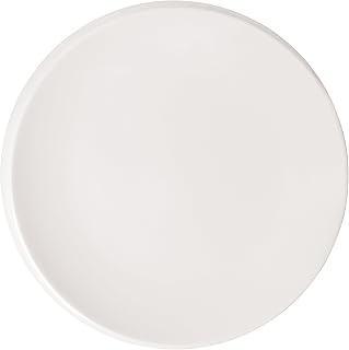 Villeroy & Boch NewMoon Collection Breakfast Plate, Modern Plate for Breakfast, Brunch, Desserts, Premium Porcelain, Dishwasher Safe, 9.5 in, Rich, Creamy White | Creamy white porcelain plate, minimalist design, made in Germany, dishwasher and microwave safe, suits breakfast or brunch
