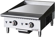Winco 24" Griddle, Thermostatic, Natural Gas