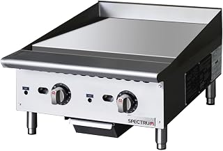 Winco 24" Griddle, Thermostatic, Natural Gas