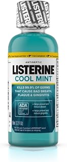 Listerine Adult Antiseptic Mouthwash, Cool Mint, 3.2 Ounce (Pack of 24)