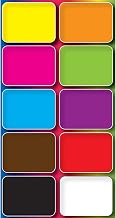 Ashley Productions Non-Magnetic Mini Whiteboard Erasers, Assorted, 10 Per Pack, 3 Packs