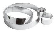 Mousse Ring up to 12 Inches by PADERNO – Diametro 12 cm, 2 liters, Edelstahl, Silver, Model 47532-12