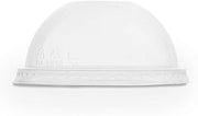 Vegware Plant-Based Compostable 96-Series PLA Dome Lid, No Hole (Case of 1000)