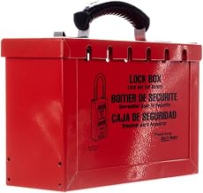 Master Lock 498A Lockout Tagout Portable Group Lock Box, Red