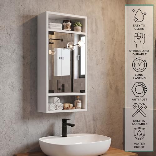 Tuhome White / Modern / 1 Medicine Cabinets