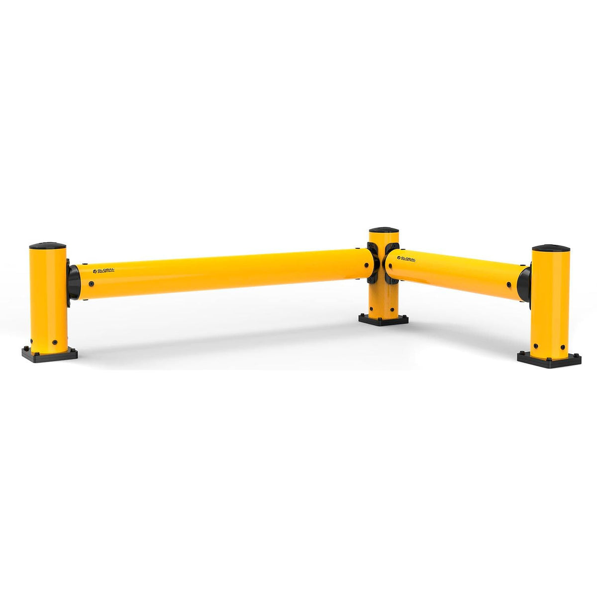 Corner Post for Protective Plastic Guard Rails by Global Industrial – Plastic, Yellow, Model 18PGP-CON