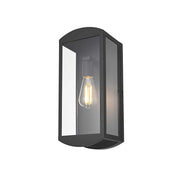 Miles One Light Outdoor Wall Sconce Black by Lighting Design – Iron, Black