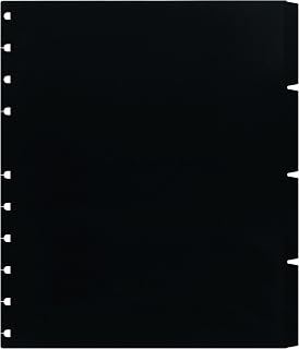 Rediform Blueline MiracleBind™ Notebook Accessory, Set of Four (4) Tabbed Indexes, Poly, 11" x 9-1/16", Black (AFA11050T)