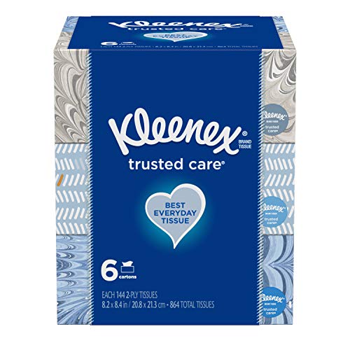 Kleenex White / 144 Count (Pack of 6) / 5 packs (6 boxes) Box Tissues