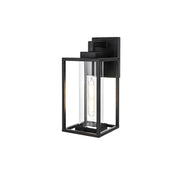 Memphis One Light Outdoor Wall Sconce Black by Lighting Design – Iron, Black