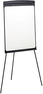 Quartet 67E Presentation Easel,w/27-Inch x35-Inch Magnetic Board,42-Inch to70-Inch H,Black