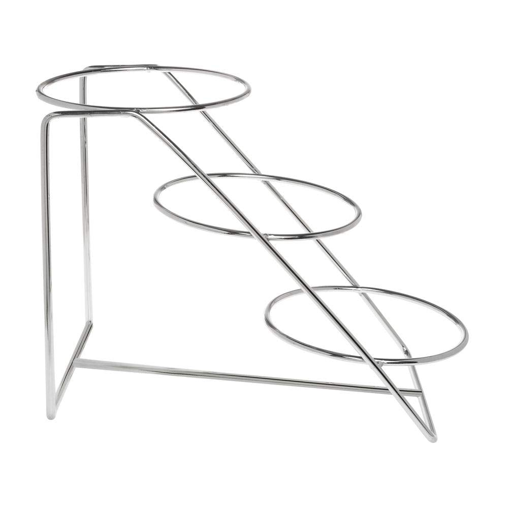 3-Tier Wire Bowl Holder - Chrome by HUBERT – Wire, Silver, Model 62629
