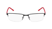 Eyeglasses E 1146 004 Satin Black/Crimson by Flexon – 54/18/145, Satin Black/ Crimson, Model E1146