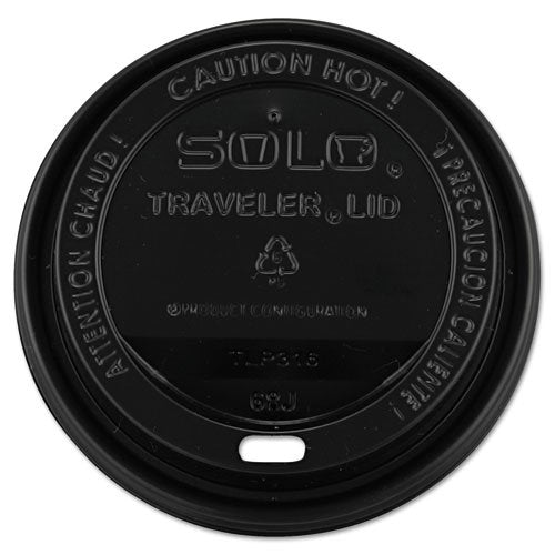 SOLO Cup Company TLB316 Traveler Drink-Thru Lids 10-24 oz. Cups - Black – Drinking Cup