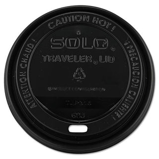 SOLO Cup Company TLB316 Traveler Drink-Thru Lids 10-24 oz. Cups - Black – Drinking Cup