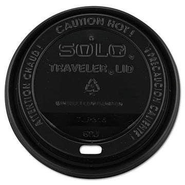 SOLO Cup Company TLB316 Traveler Drink-Thru Lids 10-24 oz. Cups - Black – Drinking Cup