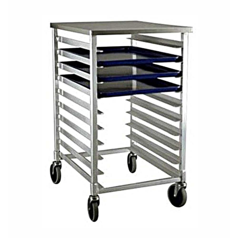 New Age Half Size End Loading Bun Pan with Open Sides by New Age Industrial – Aluminum, Silver, Model 1311
