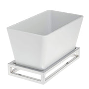 Cerve Collection Chrome Third Size Housing - 2"H by HUBERT – Metal, Grey