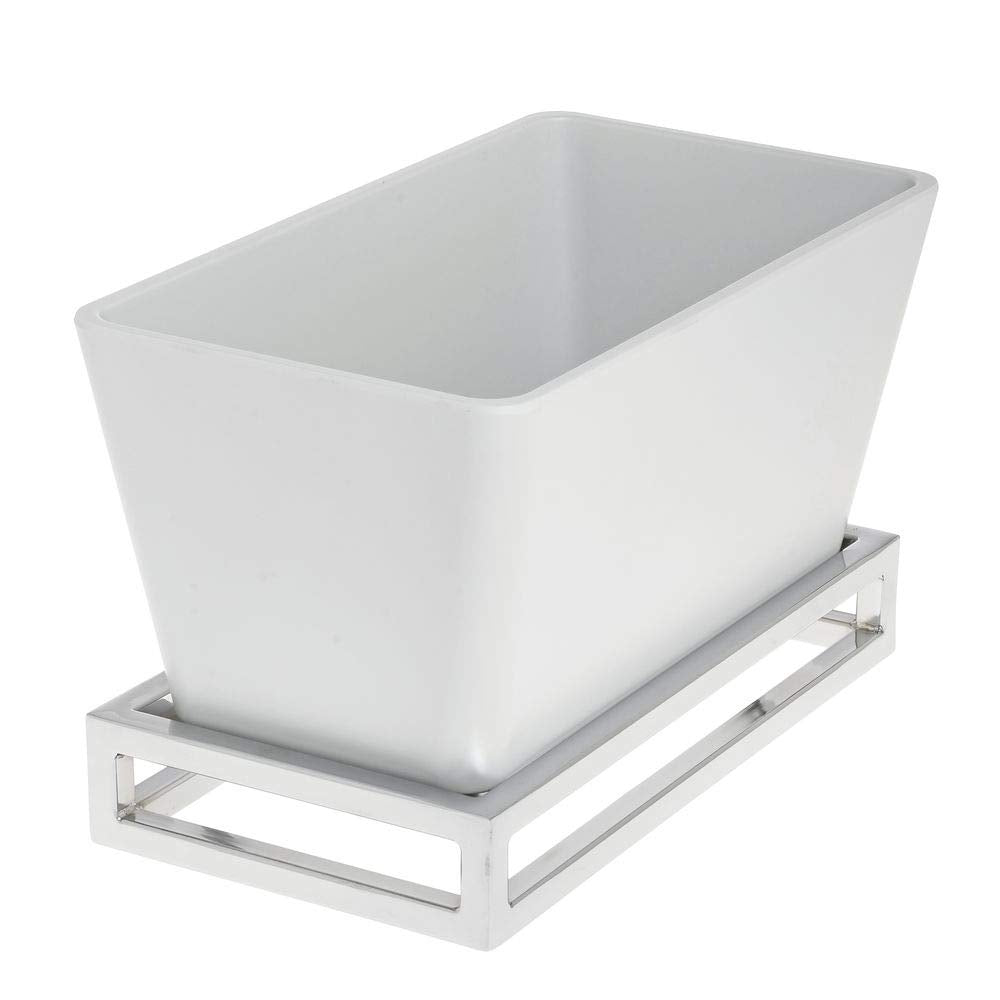 Cerve Collection Chrome Third Size Housing - 2"H by HUBERT – Metal, Grey