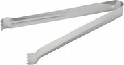 Winco 6-Inch Pom Tong, Stainless Steel | Heavy-duty, Squeeze style grip, Gently secure food grab, Great for Salads, Buffets and Catering