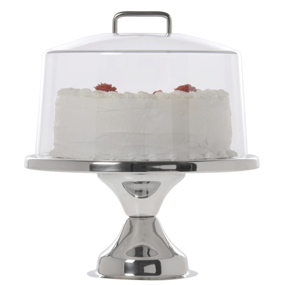 12" Round Removable Cake Cover - Camwear® by Cambro – 12 inches, Polycarbonate (PC), Clear, Model 778201