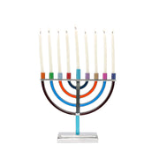 Emanuel Hanukkah Menorah, Classic Design, Large Multi Color