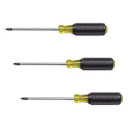 KLEIN TOOLS 3-Inch (Pack of 3) / Yellow/Black / Durable Screwdrivers