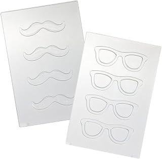 Martellato Plastic Chocolate Mold, Glasses and Mustache