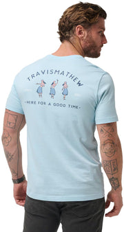 Mens Sweetheart Rock Dream Blue Small by TravisMathew – Dream Blue, Model 1MAA382