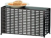 Cal-Mil 1247-11 Rectangle Riser, 11.5" Height, 21" Width, 7.5" Length, Iron