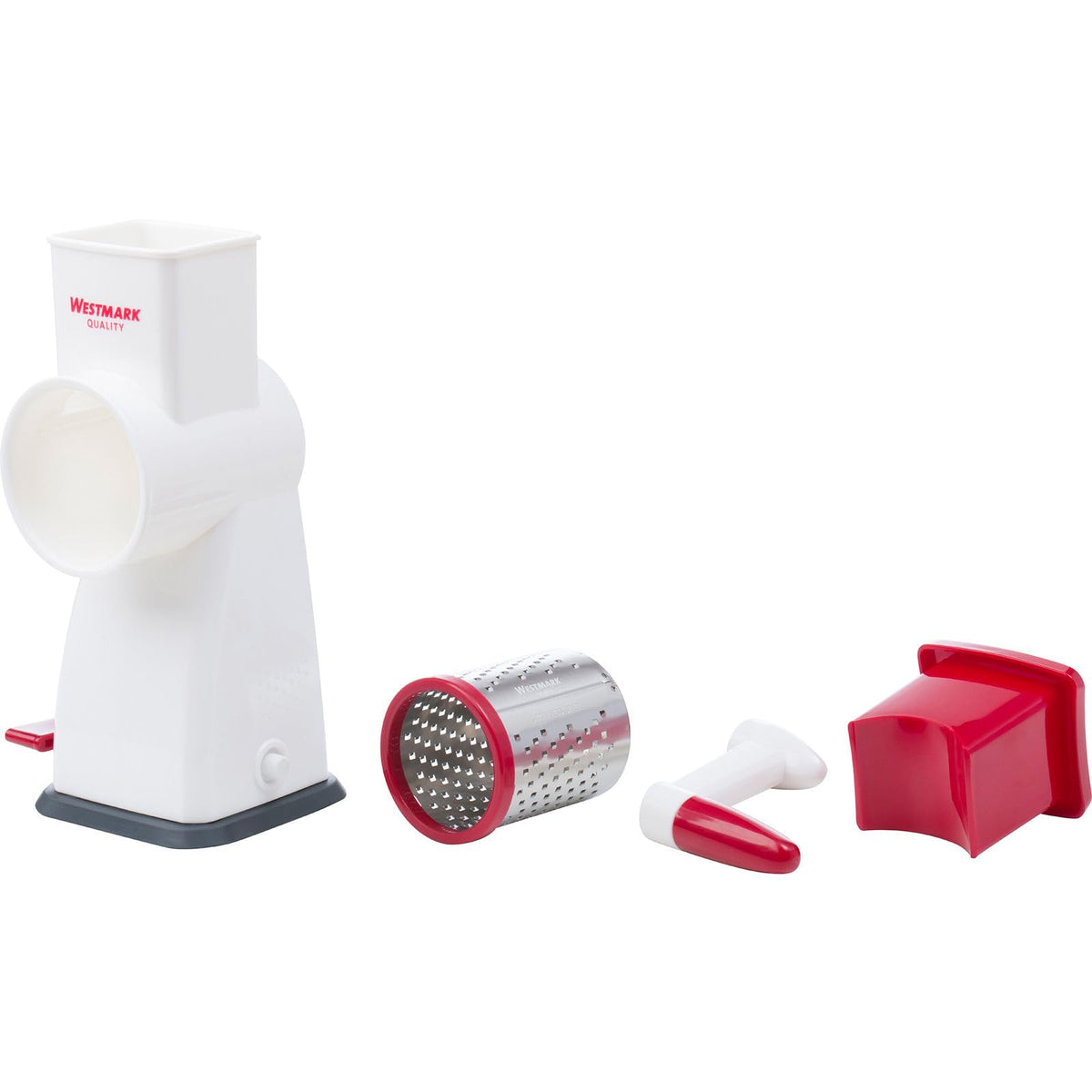 Almond Grater by Westmark – 18 x 9.8 x 18.9 cm, Acrylonitrile Butadiene Styrene (ABS), White/Silver, Model 97152260