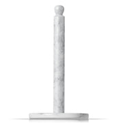 Marble Paper Towel Holder Countertop Stand in White by Modern Innovations – 6.75" Diameter x 12.5" Height, Marble, Model 1295