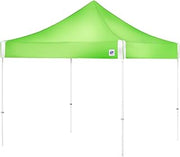 E-Z UP Hi-Viz Utility Shelter Canopy, 10' x 10', Commercial Grade Bright Green Top