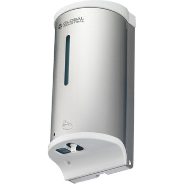 Automatic Liquid Hand Sanitizer/Soap Dispenser by Global Industrial – Stainless Steel, Silver, Model HK-MSD11