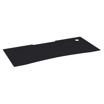 Extended Gaming Mouse Pad by Flash Furniture – 23.8L x 45.8W inches, Fabric, Rubber, Black, Model NAN-GM1031-BK-GG