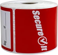 Ncco Red Permanent Secure It Label Roll, 2.5 x 6 inch - 2 Rolls per case