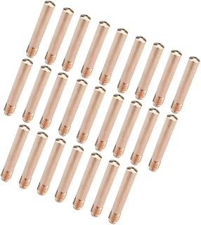 MIG 14-23 Welded Conductor Nozzle, .023" Gauge for Tweco & Lincoln 200-400, Copper Material, 25 Pack