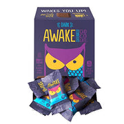 AWAKE Caffeinated Chocolate Dark Chocolate / 50 Count (Pack of 1) / Purple Energy Drinks