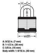 Master Lock 1 / 1 Pack / Silver Keyed Padlocks