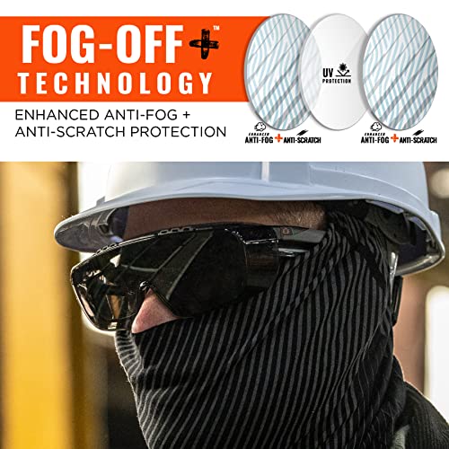 Ergodyne Smoke Lens / One Size / Smoke Lens Matte Black Frame Safety Glasses