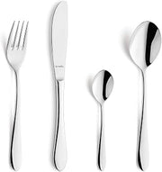 Amefa CHOPIN Cutlery Set for 6 People, Stainless, Polished and Dishwasher Safe, Tableware, Dining Cutlery with Storage Box, 18/10 Stainless Steel, Silver, 24-Piece