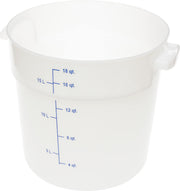 Carlisle FoodService Products 18 Quart (Pack of 6) / 6 / White Storage & Transport
