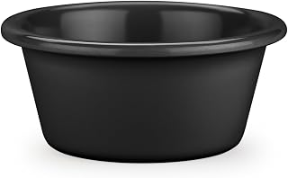 Carlisle FoodService Products 6 oz Melamine Ramekins Condiment Bowls, Durable, Stackable, Dressing & Dipping Sauce Bowls for Restaurants, Cafes, Home Use, Black