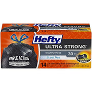 Hefty 14 Count (Pack of 3) / Black / 30.0 gallons Trash Bags & Liners