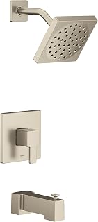 Moen UTS2713EPBN 90 Degree M-CORE 2-Series 1-Handle Tub and Shower Trim Kit, Valve Required, Brushed Nickel