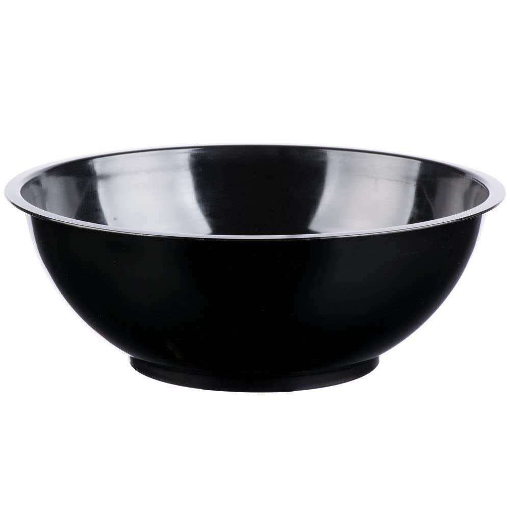 Round Serving Bowls - 80 oz | 10" | Black | Pack of by Fineline settings – Polypropylene (PP), Black, Model HPB10805PP.BK